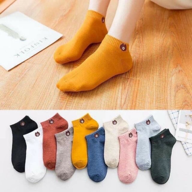 Túi 10 Đôi Tất gấu hít hot cho bạn gái