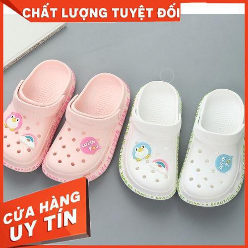 [SALE 2 NGÀY DUY NHẤT] Dép CROSS  cá, dép sục độn đế đi mưa tặng kèm đầy đủ jb siêu cute