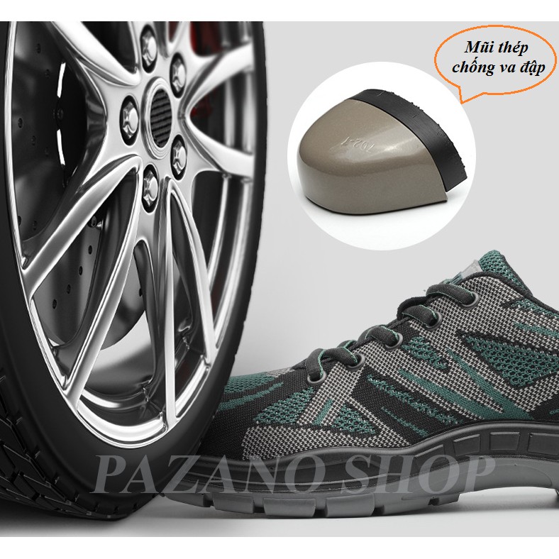 Giày bảo hộ Pamania 325 Cao Cấp, Mũi Thép, Đế Chống Đinh, Đế Đúc Nguyên Khối, Giày Bảo Hộ Nam [Có Video Thực Tế] | BigBuy360 - bigbuy360.vn