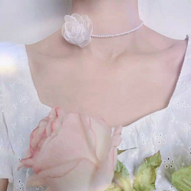 Vòng cổ choker, vòng hoa đeo cổ hot trend cho nữ xinh xắn lung linh chất liệu cao cấp bền đẹp