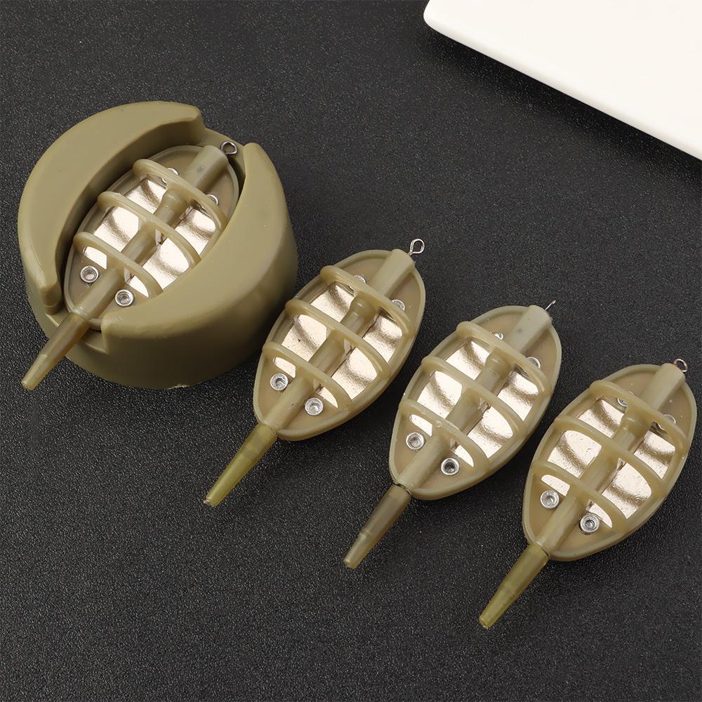 1 Set 4 Dụng Cụ Đựng Mồi Câu Cá Tiện Lợi Giá Đỡ