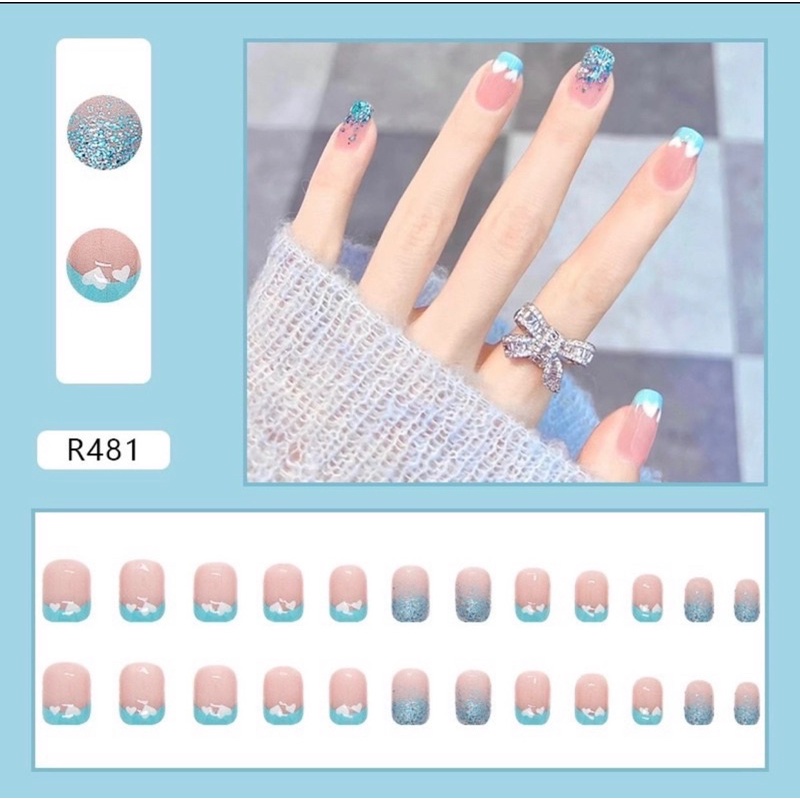 Móng Tay Giả | Set 24 Móng, Kèm keo dán tiện dụng