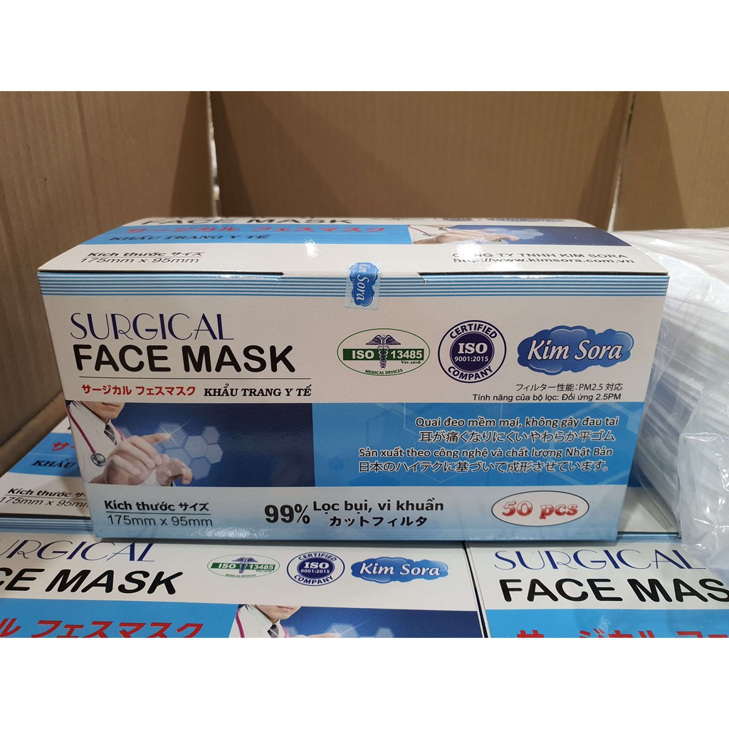 Khẩu trang y tế 3 lớp Kim Sora [Hàng xuất Nhật] | BigBuy360 - bigbuy360.vn