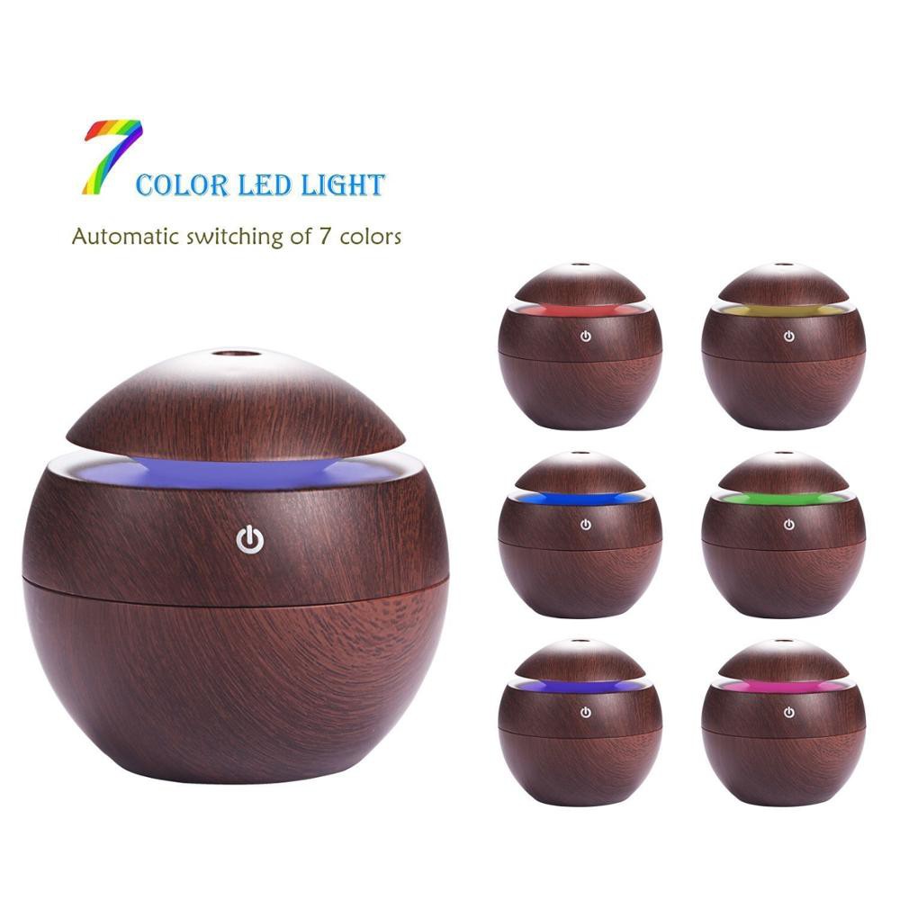 Máy Xông Khuếch Tán Tinh Dầu Mini Ultrasonic Aroma Humidifier (Đèn Led nhiều màu)