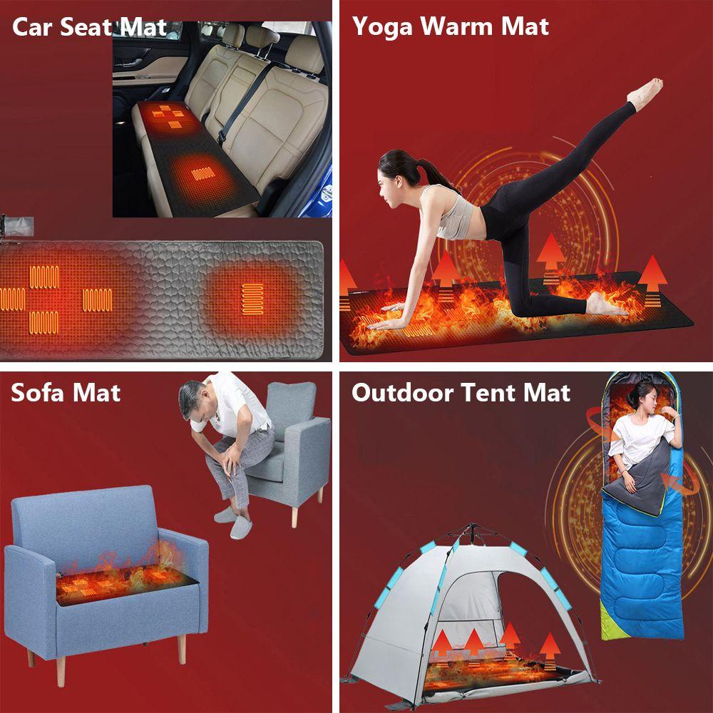 Nệm Sưởi Cắm Trại Mùa Đông Có Thể Gấp Gọn Tiện Dụng