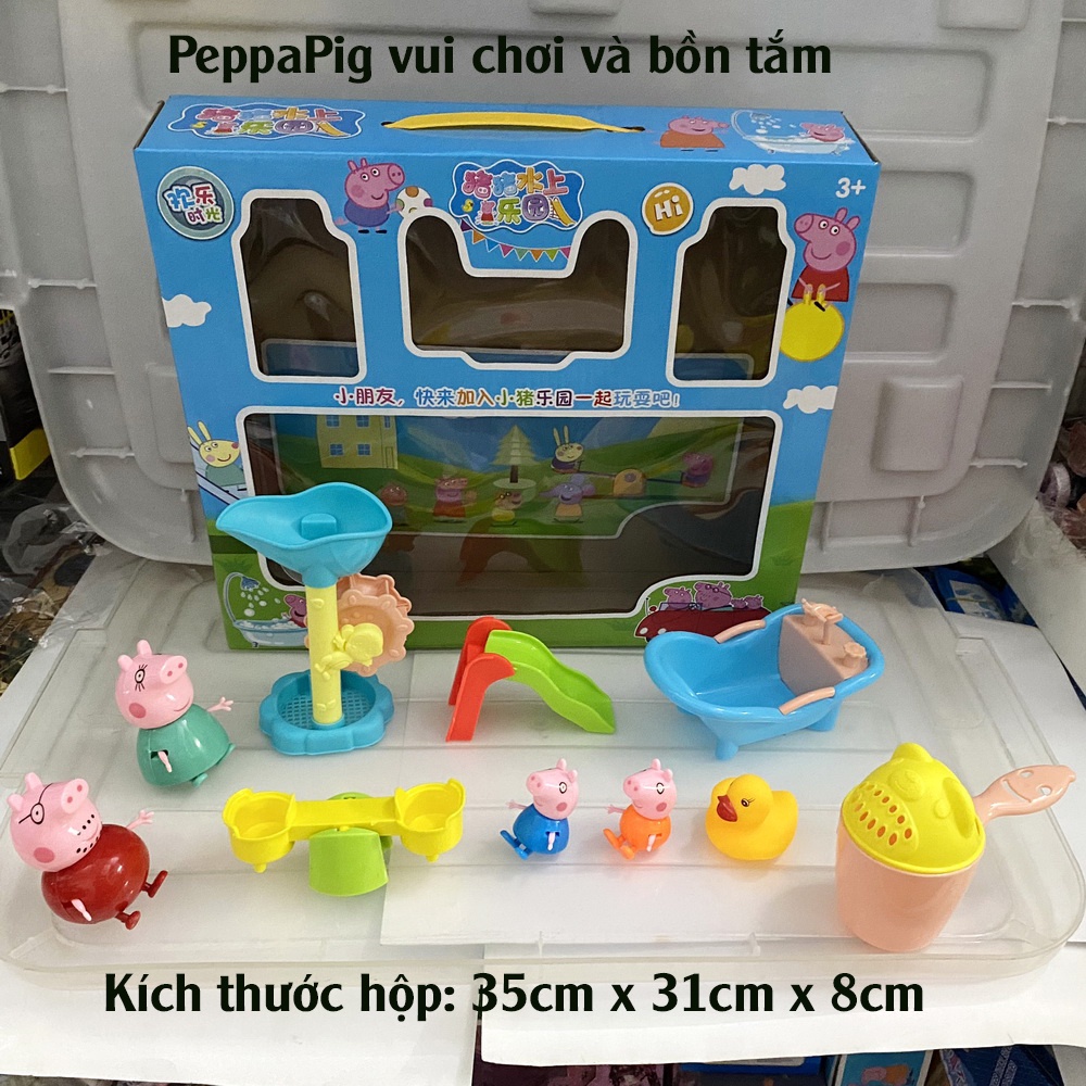 Đồ Chơi Gia Đình Heo Peppa Bán Hàng Mô Hình Nhân Vật Tính Tiền Siêu Thị Đi Chợ