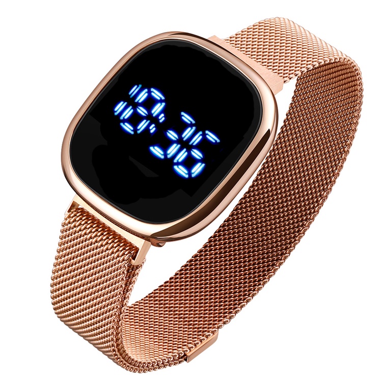 Đồng hồ điện tử mặt vuông có đèn led dạ quang cho nam nữ | BigBuy360 - bigbuy360.vn