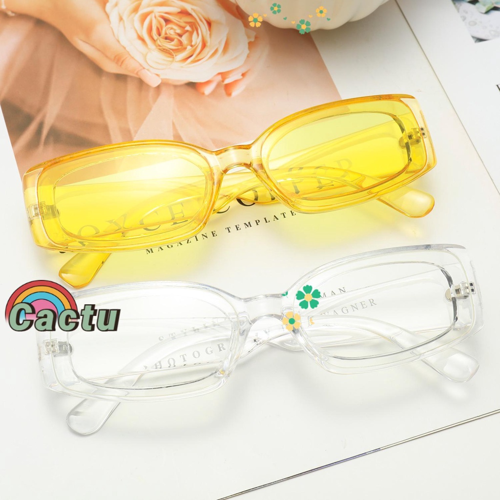 Kính Mát Hình Chữ Nhật Chống Tia UV400 90 Thời Trang Cho Nam Nữ