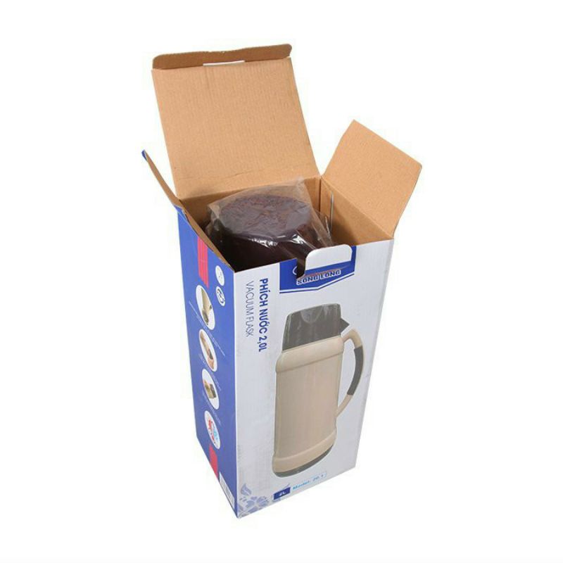 Phích đựng nước nóng 2 lít Song Long hàng chuẩn chính hãng