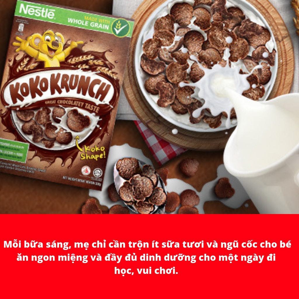 Bánh ngũ cốc ăn sáng Nestle Koko Krunch 330g (BC755)