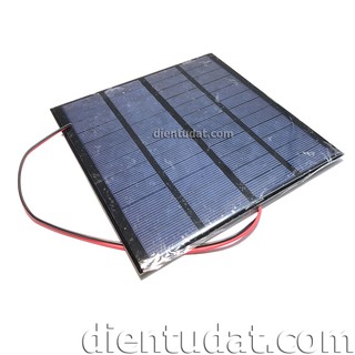 Pin năng lượng mặt trời Solar Panel 12V - 3W Có Dây