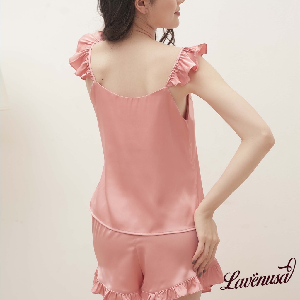 Bộ ngủ nữ mùa hè lụa cao cấp nhẹ nhàng thoáng mát Mialala LAVENUSA QA02