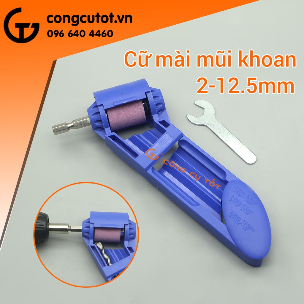 Cữ mài mũi khoan bằng máy khoan 2-12.5mm