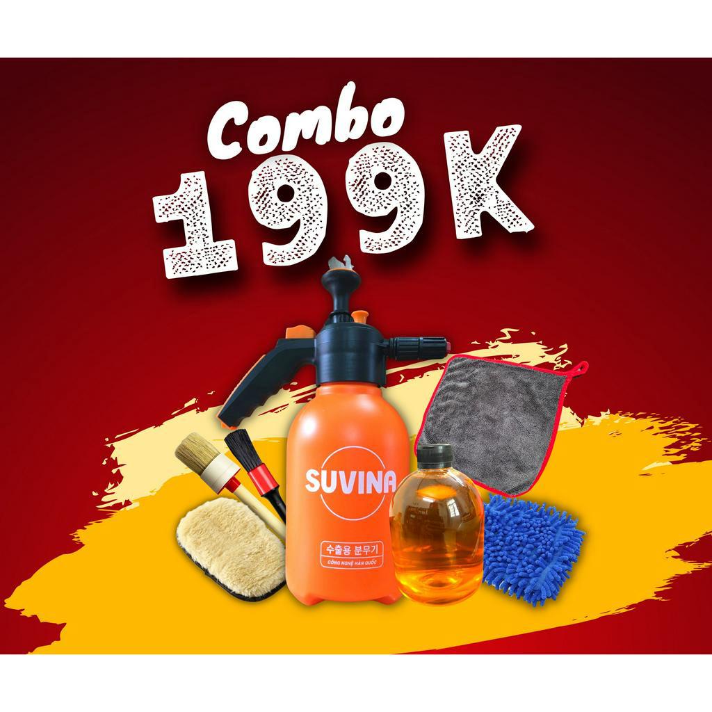 Combo Bình Xịt Bọt Tuyết Suvina 2Lit + Sonax 500ml ( 199k )