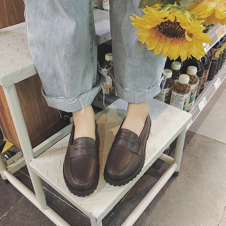 Giày búp bê IELGY mũi tròn phong cách Hàn Quốc thời trang cho nữ