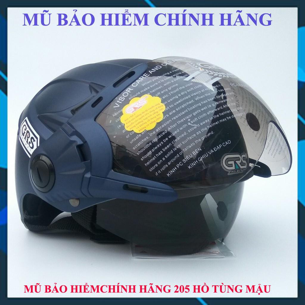 Mũ bảo hiểm nửa đầu GRS A966K 2 kính tháo lót CHỌN MÀU  [ Chính Hãng ]