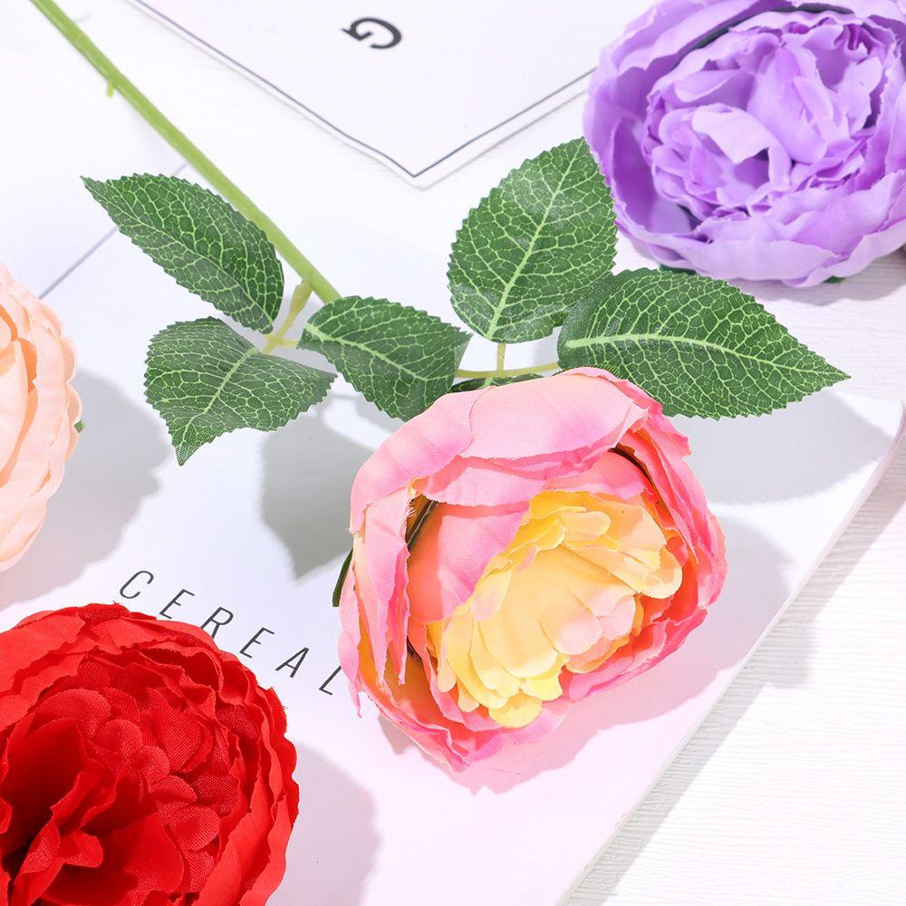 KUNHEV Hoa Mẫu Đơn Giả Trang Trí Sổ Lưu Niệm / Đám Cưới / Valentine DIY