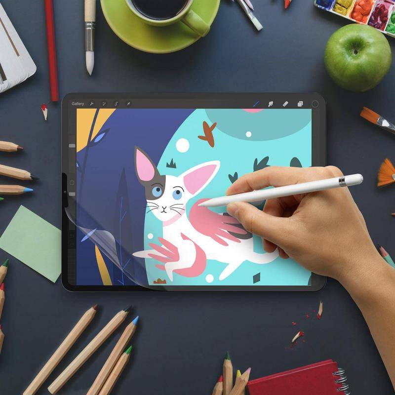 Dllencase Miếng dán bảo vệ màn hình cho máy tính bảng Compatible For iPad 2018 9.7 Air 2 3 4 10.5 Pro 11 10.2 7th Mini  A017