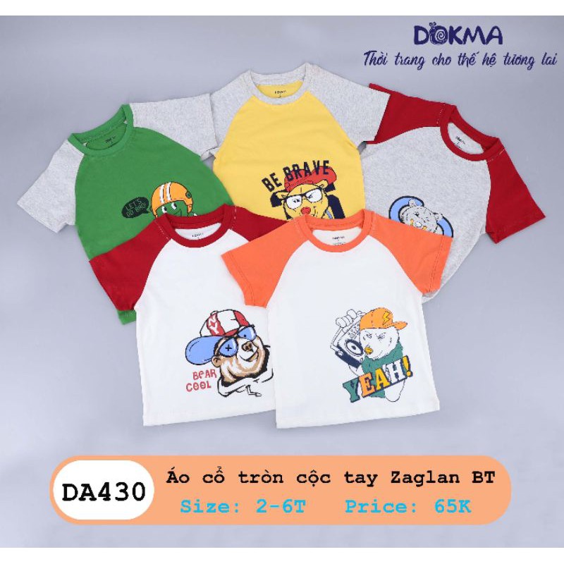 [Dokma] Áo cổ tròn cộc tay zaglan BT