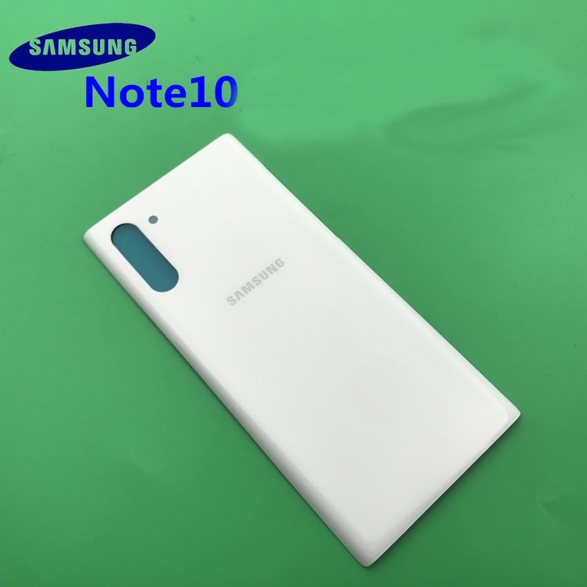 Samsung Galaxy NOTE 10 N970 N970F NOTE10 Plus N975 N975F Pin Nắp lưng Cửa + Tai máy ảnh Kính ống kính Thay thế Phụ tùng thay thế