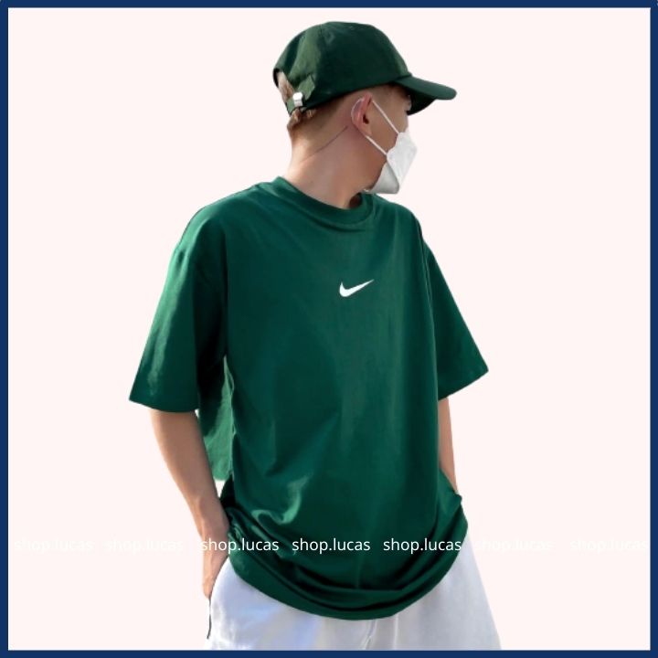 Áo Thun MLB LA NY Xanh Lá Cây Đậm Nam Nữ Áo Phông Xanh Rêu Unisex bigsize XXL 2XL shop.lucas
