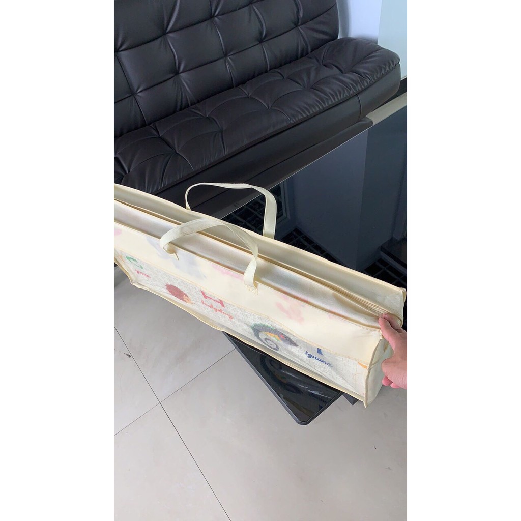 Thảm trải sàn xốp XPE 1,8m x 2m mẫu đẹp chống thấm tuyệt đối, chống ngã, cho bé tập bò kèm túi