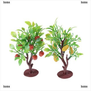 Bộ 2 Mô Hình Cây Giả 10cm Trang Trí