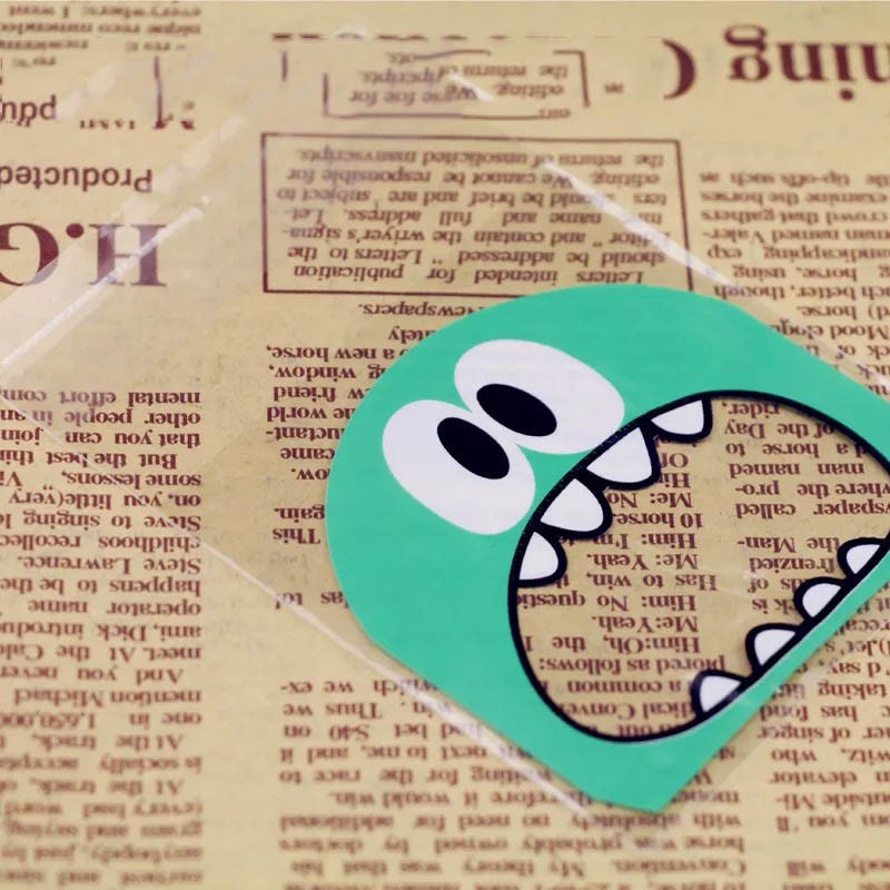 Bộ 100 Túi Nhựa Đựng Bánh Quy 7X7Cm