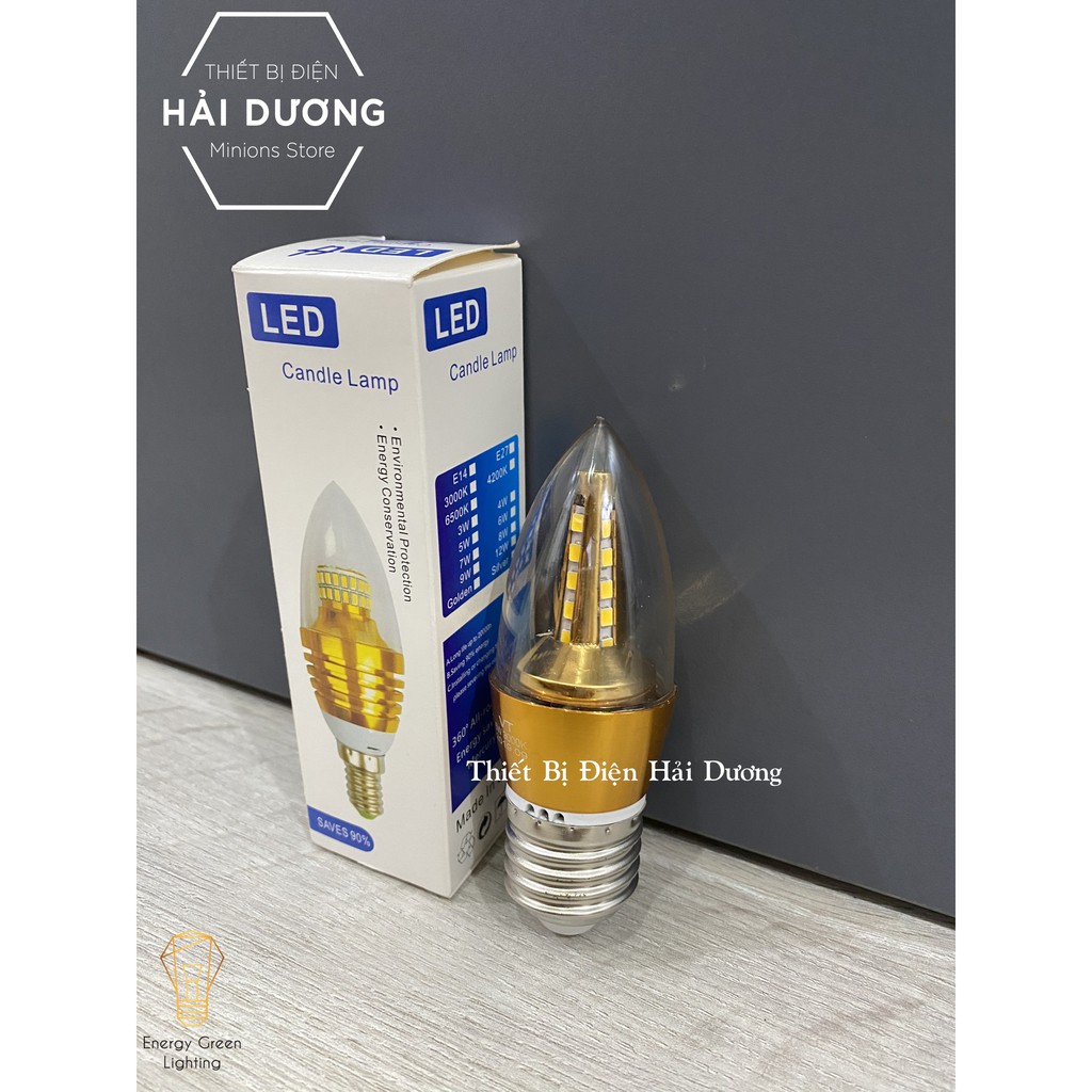 Bộ 6 Bóng Đèn LED Hình Quả Nhót 5W Siêu Tiết Kiệm Điện - Led Siêu Sáng - Chuyên Lắp Đèn Chùm