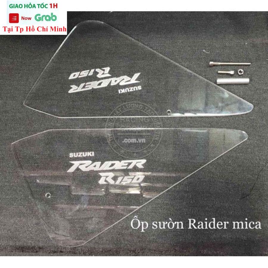 Cặp Ốp Hông (Ốp Sườn) Che Ben Mica Dầy 5li Dành Cho Winner X, Satria, Raider Đủ Pát Ốc Gắn