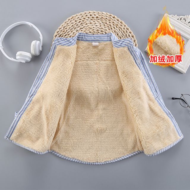 Áo sơ mi lót lông cho bé trai