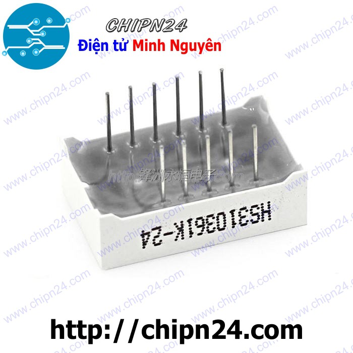 [1 CON] (F24) Led 7 Đoạn 0.36 inch 3 Số Anot chung (Sáng Đỏ)