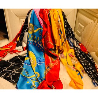 [HOT] Khăn Quàng SIZE 90x90 , khăn Bandana lụa tô châu quấn làm áo ngực [Ảnh Thật]