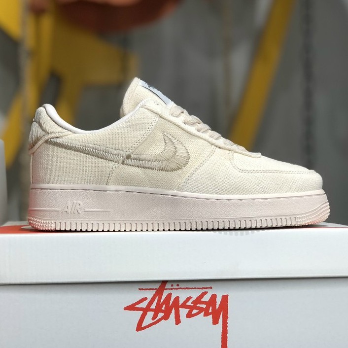 Giày Thể Thao Nữ Nam Af1 Low Stussy Fossil Chất Liệu Vải Cao Cấp Fullbox, Giày Sneaker Nam Nữ Af1 cổ thấp | BigBuy360 - bigbuy360.vn