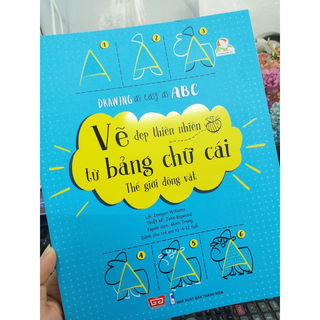 Sách - Drawing as easy as ABC - Vẽ đẹp thiên nhiên từ bảng chữ cái - Thế giới động vật