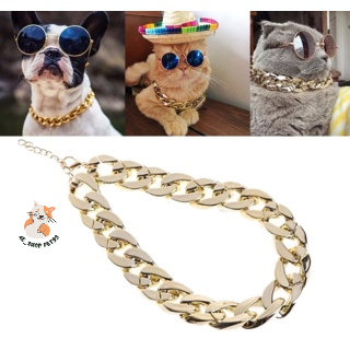 🧸VÒNG CỔ MẠ VÀNG CHO CHÓ MÈO🧧