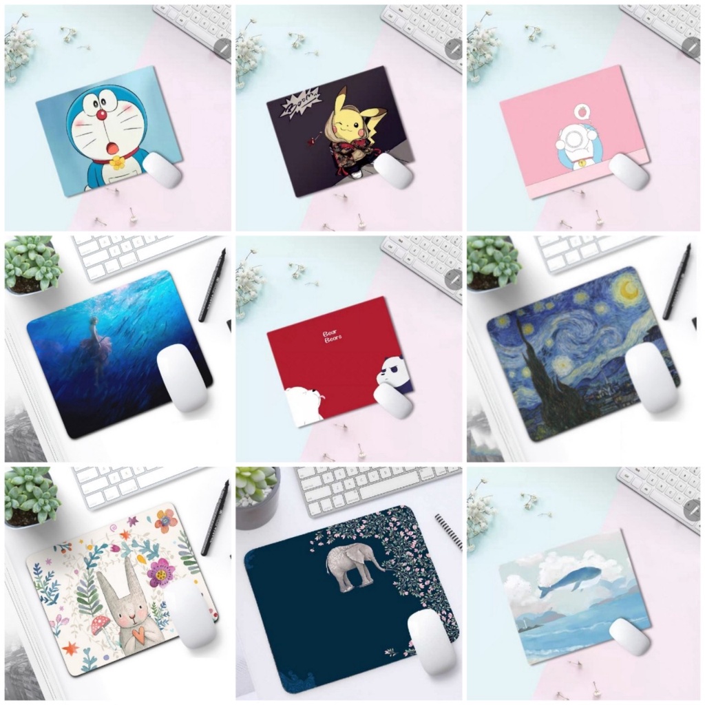 Miếng lót chuột, kích thước 26x21cm bo viền pad chuột máy tính