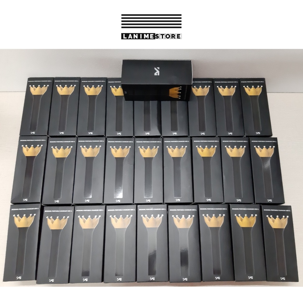 [BIGBANG] Sạc dự phòng BIGBANG Lightstick Charger Ver 2 chính hãng, Sạc dự phòng có dây sạc và dây đeo đi kèm