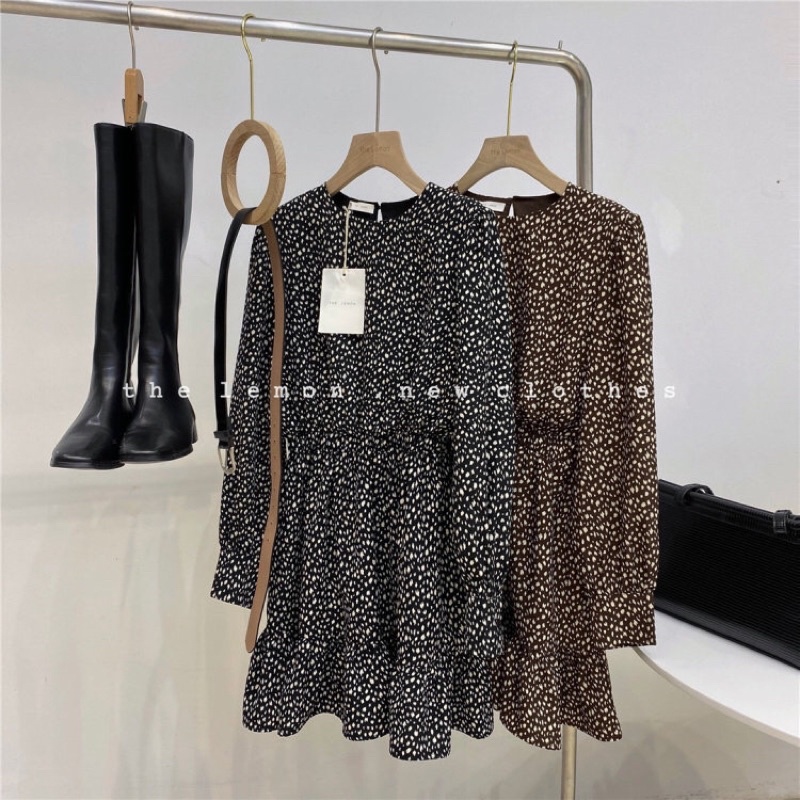 VÁY LIỀN DÀI TAY MÙA THU CỔ TRÒN