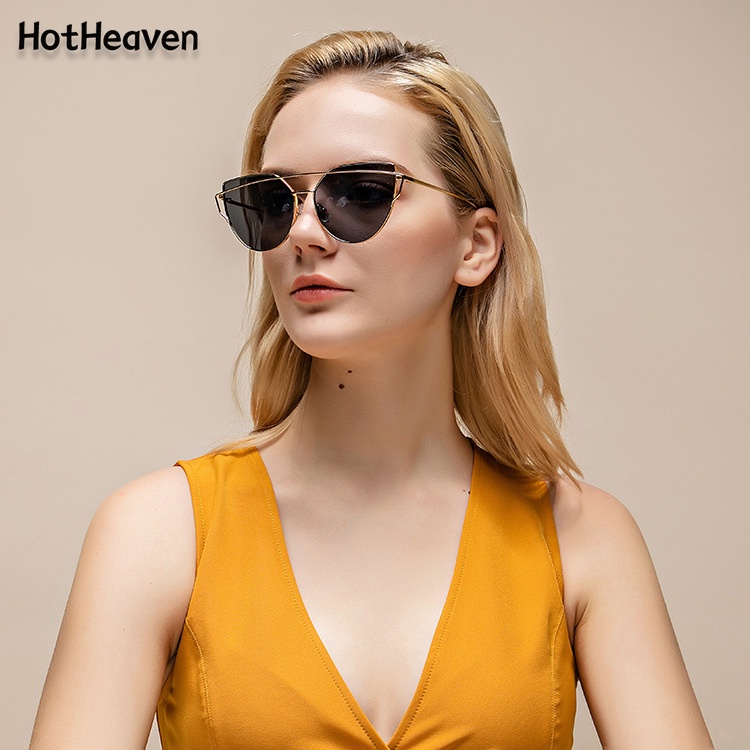 Kính Mát Mắt Mèo Gọng Kim Loại Chống Tia UV400 Chống Tia UV 17 Kiểu Unisex