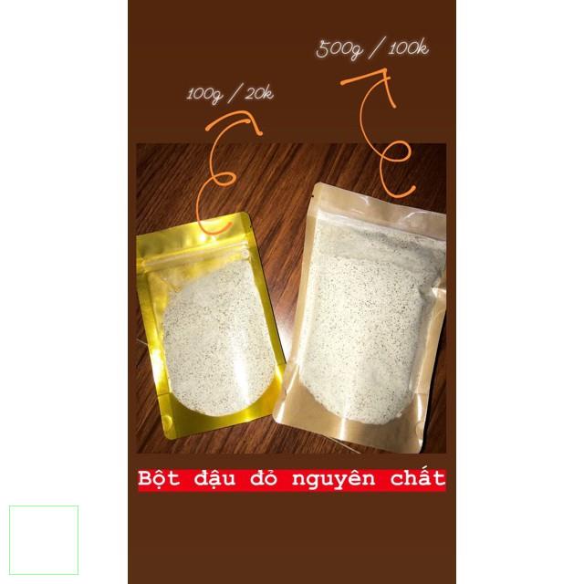 5lạng Bột đậu đỏ tắm trắng nguyên chất 100% handmade
