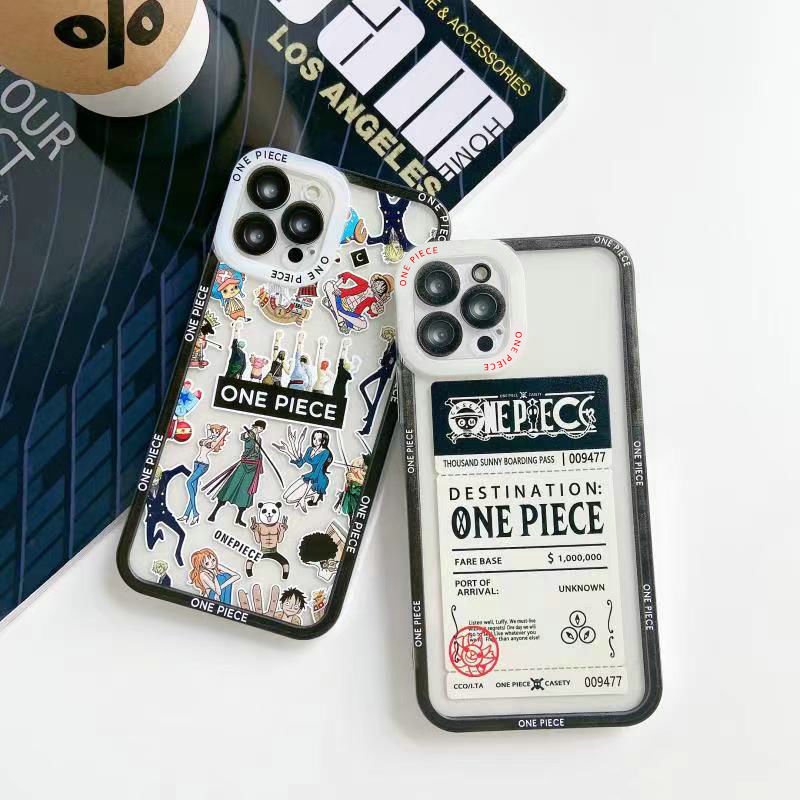 HL| Ốp lưng Đối với Samsung Galaxy A01 A03 Core A04 A04E A05 A05S A14 A15 A24 A32 A34 A54 J7 Prime J4 J6 Plus S8 S9 Plus Note 8 9 Phim hoạt hình mềm trong suốt Vỏ điện thoại One Piece hoạt hình