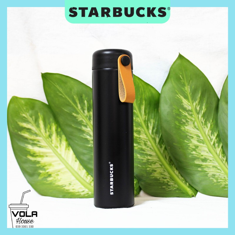 Bình giữ nhiệt CHÍNH HÃNG Starbuck Saddle Black 2019 đen nhám  500ml