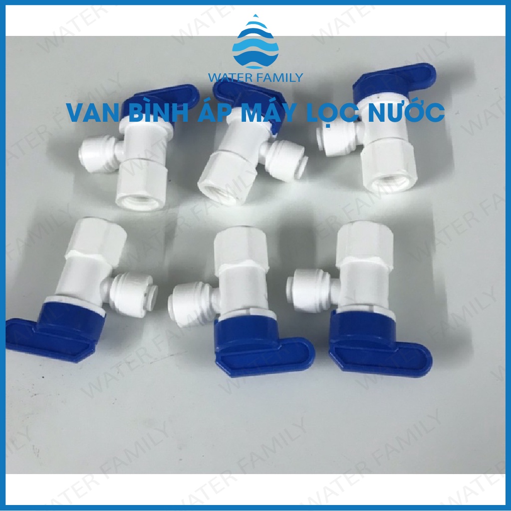 Van bình áp - van khóa ren trong 13 ra dây 6mm nối nhanh dùng trong máy lọc nước