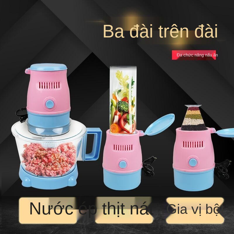 Thịt máy xay gia dụng điện nấu ăn đa năng nhồi bánh bao trộn băm inox