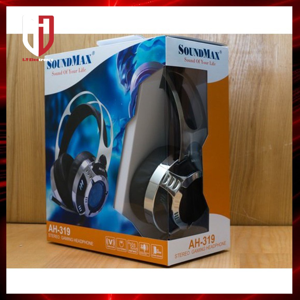 Tai Nghe Gaming Chụp Tai Headphone Có Dây SOUNDMAX AH-319 - Tai Nghe Nhạc Có Mic Máy Vi Tính Laptop Pc | BigBuy360 - bigbuy360.vn