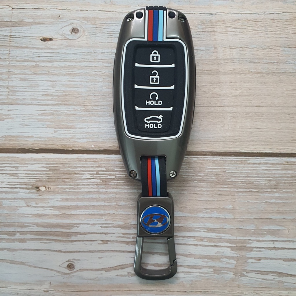 Ốp Bảo Vệ Chìa Khóa Accent 2021 - 2023 Elantra 2022 - 2023 Hợp Kim Cao Cấp