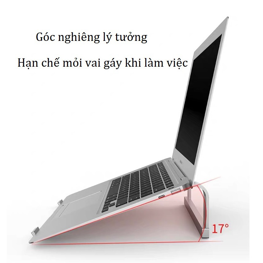 Giá Đỡ Tản Nhiệt Nhôm X1 L200 Cho Macbook, Laptop, máy tính xách tay, Ipad, Surface