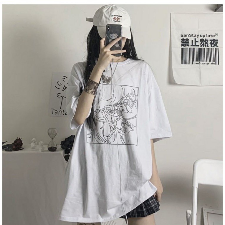 Áo thun tay lỡ form rộng unisex Neko.sg ATL142