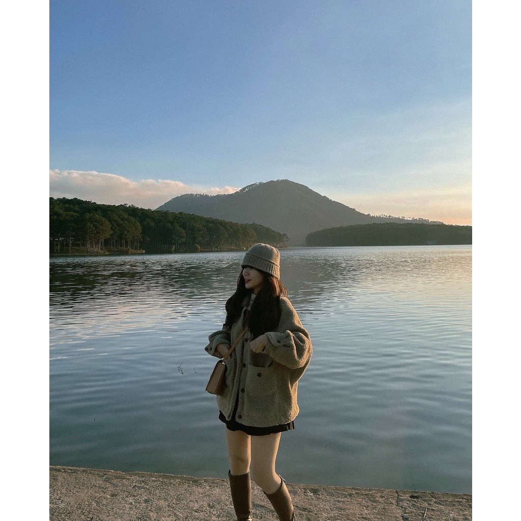 Áo khoác lông Cổ Bẻ Màu Nâu Nam Nữ ,Hàng Quảng Châu,không xù lông,lông cừu dày dặn -KÈM ẢNH THẬT